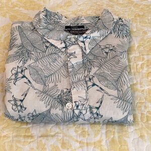 Men's Blue Patterned Shirt